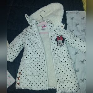 Disney Kids Polka Dot Jacket - White